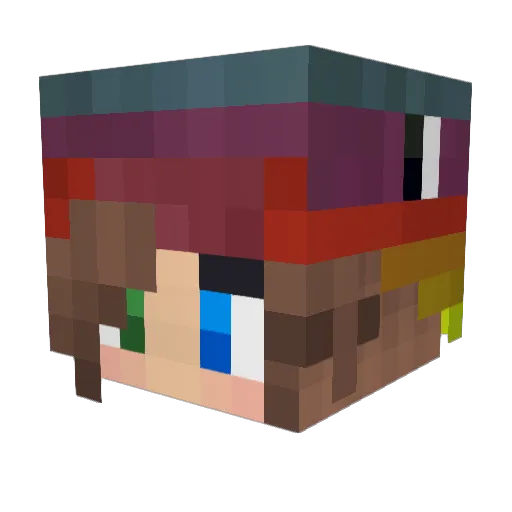 Cuz1mFreshii Minecraft avatar head, 3D render