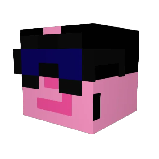 Cuz1mPlayZ Minecraft avatar head, 3D render