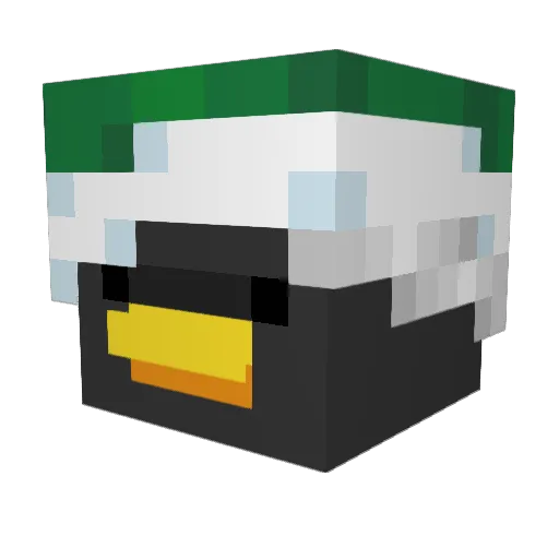 Cuz32 Minecraft avatar head, 3D render
