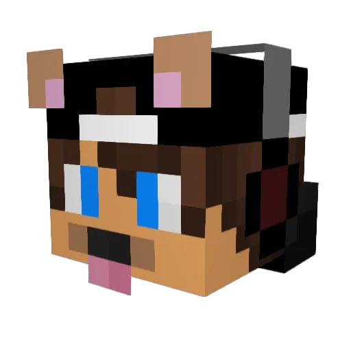 CuzImAb2 Minecraft avatar head, 3D render