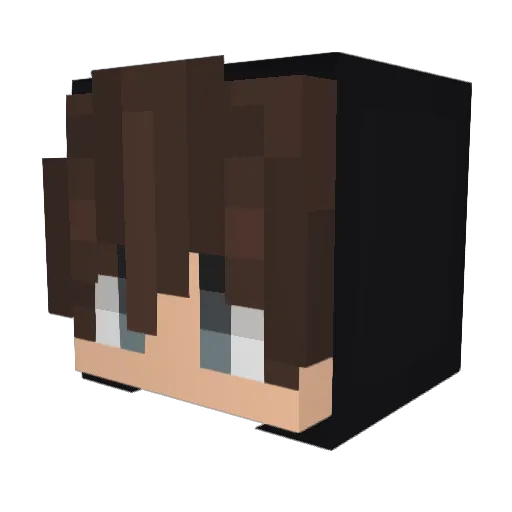 CuzImAndyDNA Minecraft avatar head, 3D render