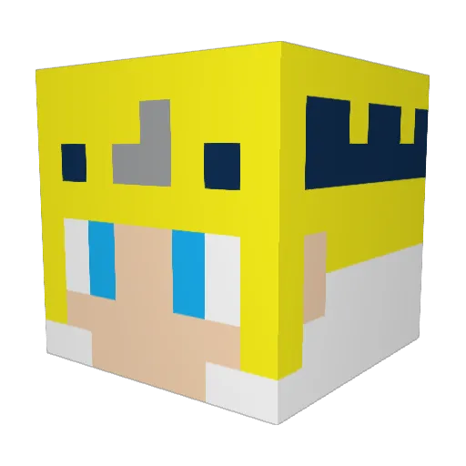 CuzImBxdWars_ Minecraft avatar head, 3D render