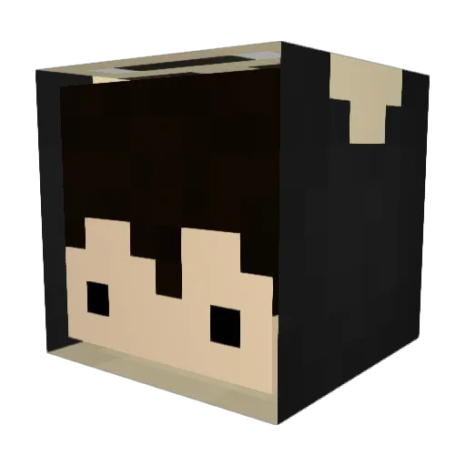 CuzImCuzzii Minecraft avatar head, 3D render