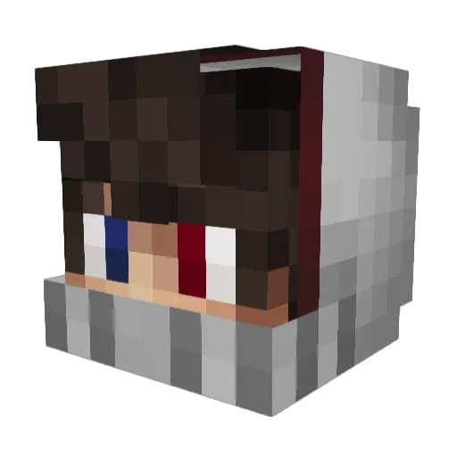 CuzImJ4zZ Minecraft avatar head, 3D render