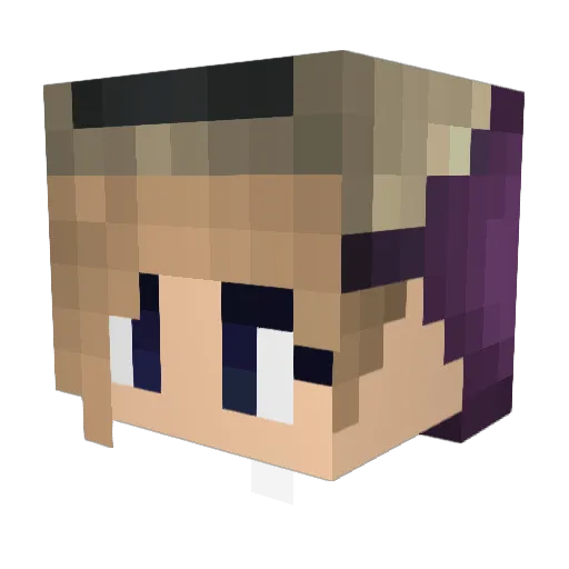 CuzImLegitYT Minecraft avatar head, 3D render