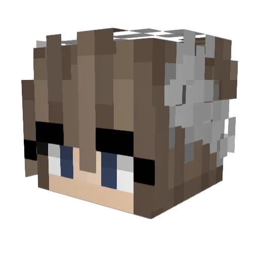 CuzImLeti Minecraft avatar head, 3D render
