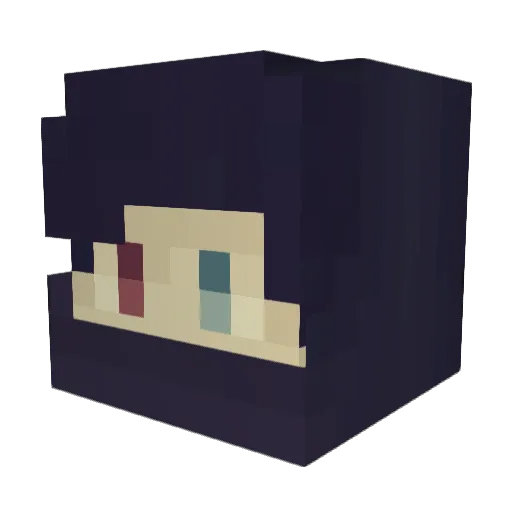 CuzImMarshel Minecraft avatar head, 3D render