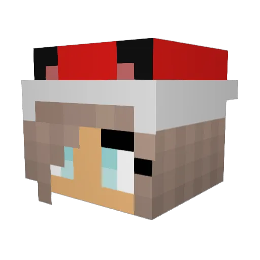 CuzImPandyyy Minecraft avatar head, 3D render