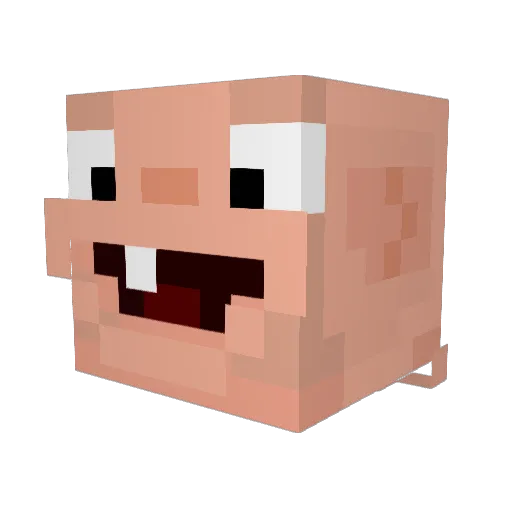 CuzImPxt Minecraft avatar head, 3D render