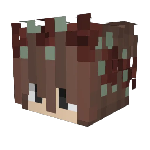 CuzImSamantha Minecraft avatar head, 3D render
