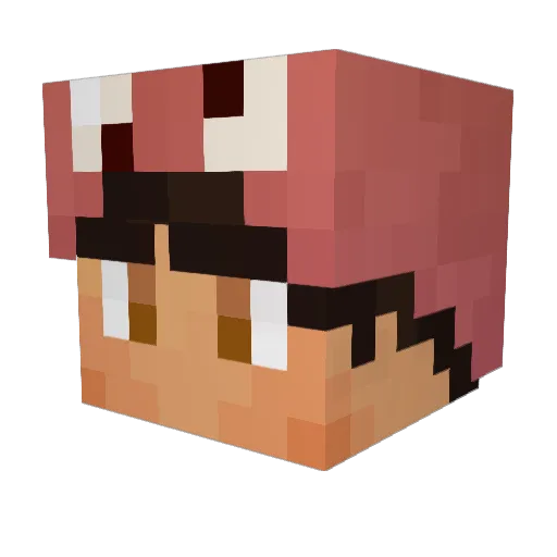 CuzImScam Minecraft avatar head, 3D render