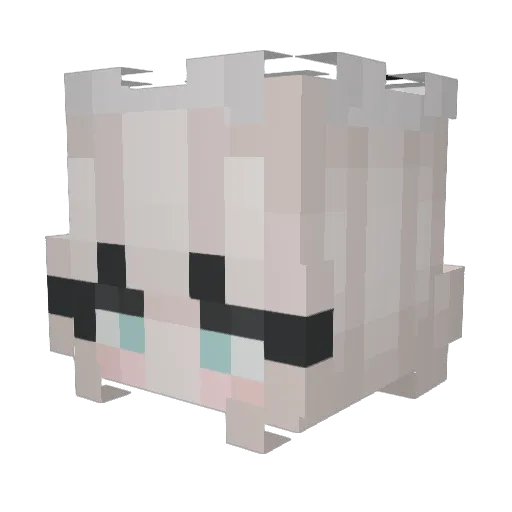 CuzSophie Minecraft avatar head, 3D render