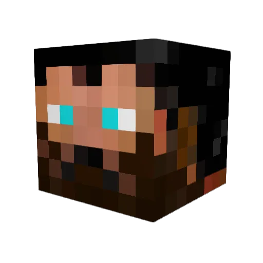 Cuz_IC Minecraft avatar head, 3D render