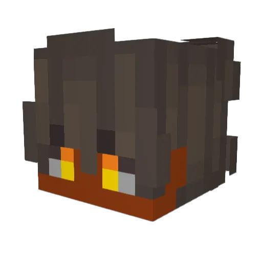 Cuzoplayz Minecraft avatar head, 3D render