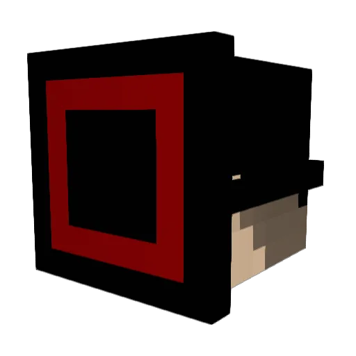 CuztomBlues Minecraft avatar head, 3D render