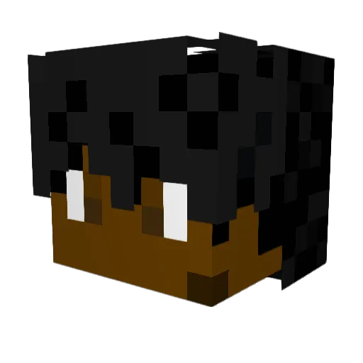 CuzzznnStizz Minecraft avatar head, 3D render