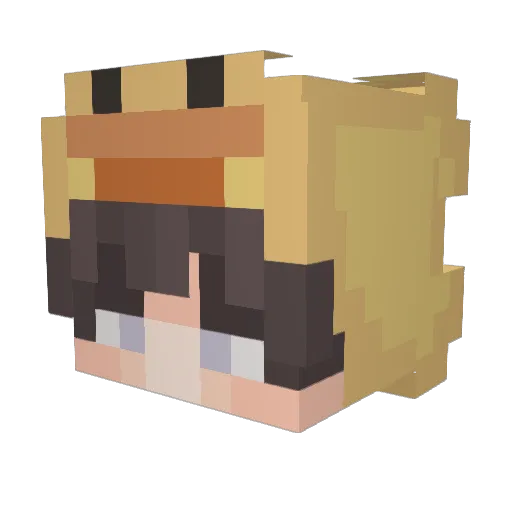 CvemiH Minecraft avatar head, 3D render