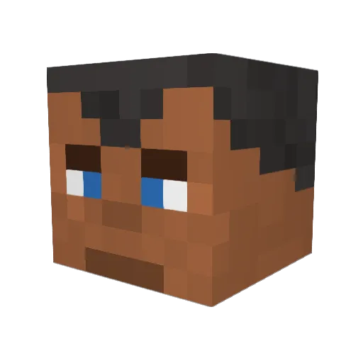 Cvetko37 Minecraft avatar head, 3D render