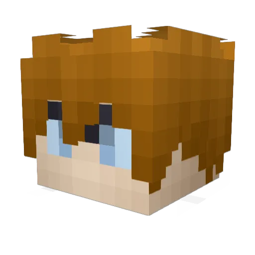 Cvitian Minecraft avatar head, 3D render