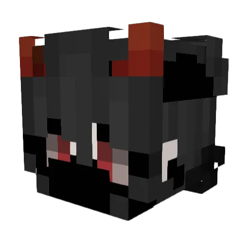 Cvld_Blvvded Minecraft avatar head, 3D render