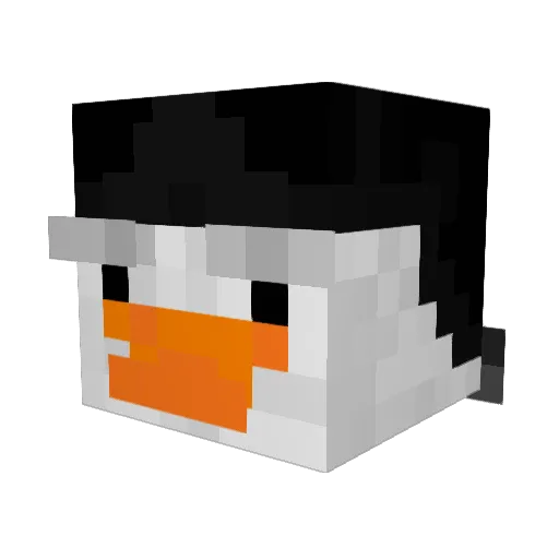 Cvole Minecraft avatar head, 3D render