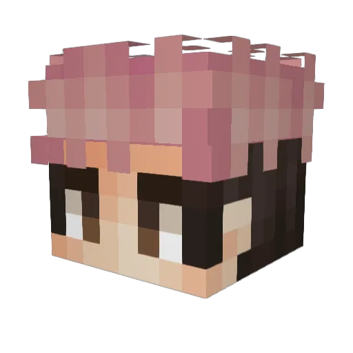 CvrlosYT Minecraft avatar head, 3D render