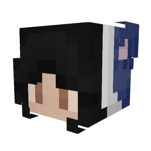 Cvte_ Minecraft avatar head, 3D render