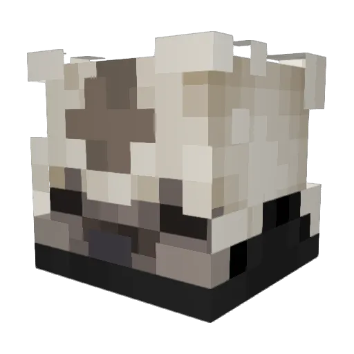 Cvuze Minecraft avatar head, 3D render