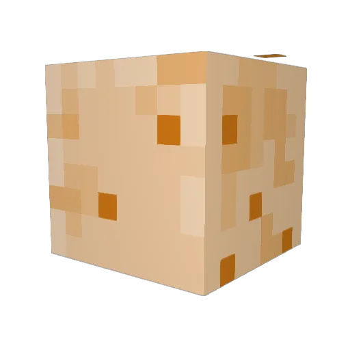 Cwackah Minecraft avatar head, 3D render