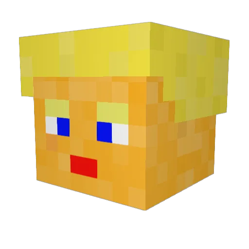 Cwdug24 Minecraft avatar head, 3D render