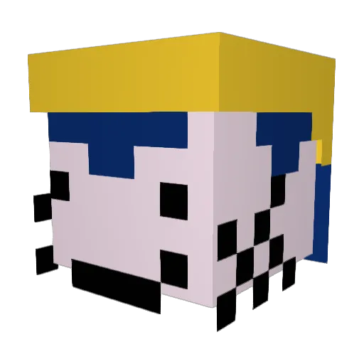 CwenieBooBooBear Minecraft avatar head, 3D render