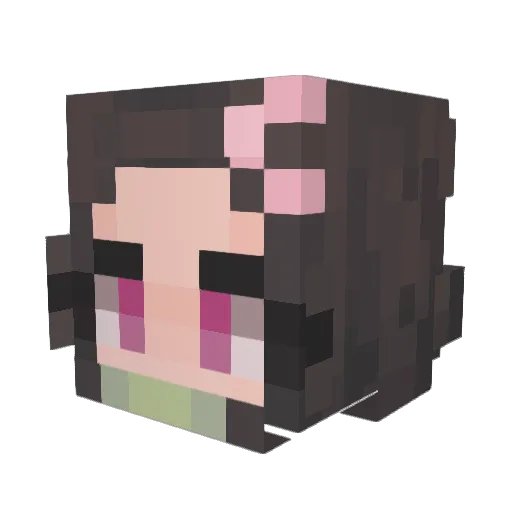 Cwho1 Minecraft avatar head, 3D render