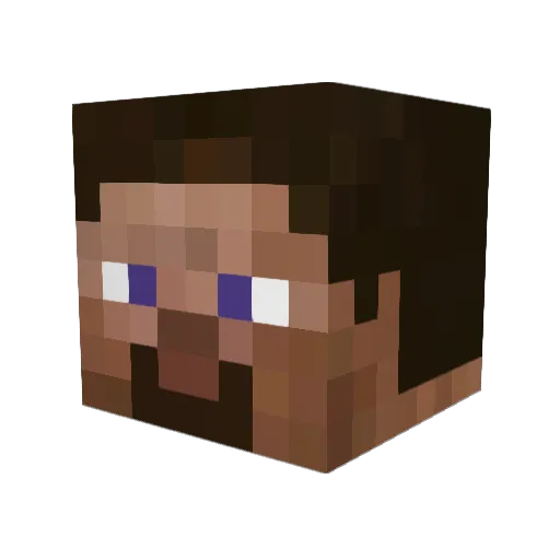 Cwispyfries Minecraft avatar head, 3D render