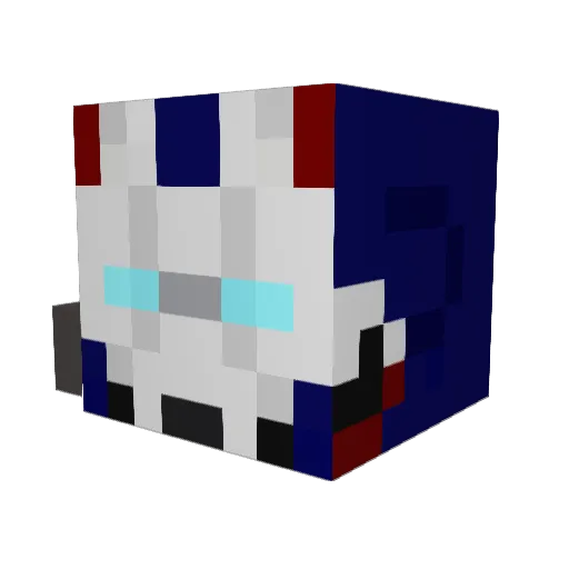 Cwolf16 Minecraft avatar head, 3D render