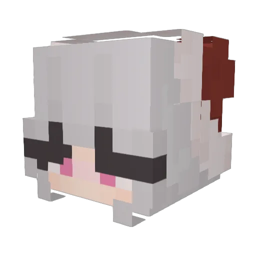 CxEi Minecraft avatar head, 3D render
