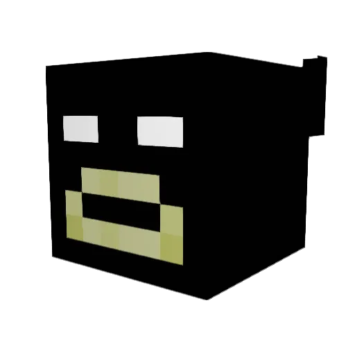 CxRxT Minecraft avatar head, 3D render