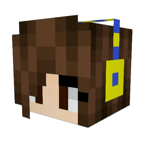 CxT2 Minecraft avatar head, 3D render