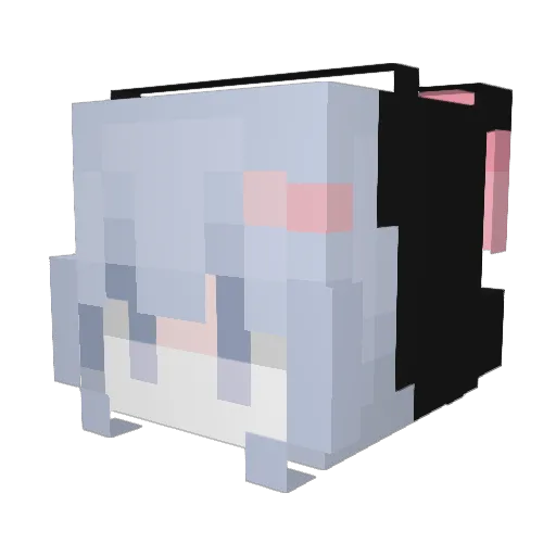 Cx_Star Minecraft avatar head, 3D render