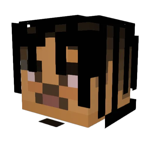 Cxcsh Minecraft avatar head, 3D render