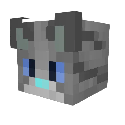 CxcurRebus Minecraft avatar head, 3D render