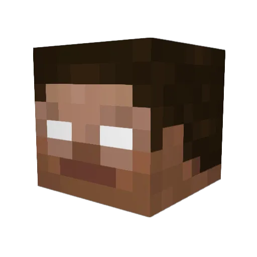 Cxdar Minecraft avatar head, 3D render