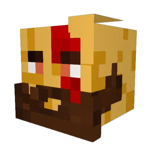 Cxlin157 Minecraft avatar head, 3D render