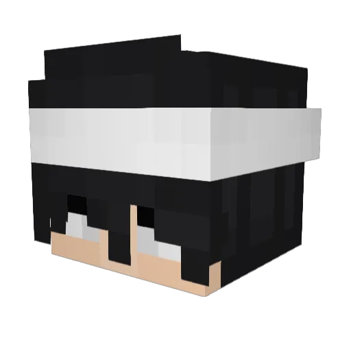 Cxmbo Minecraft avatar head, 3D render