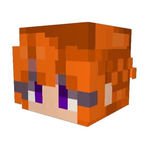 Cxmplement Minecraft avatar head, 3D render