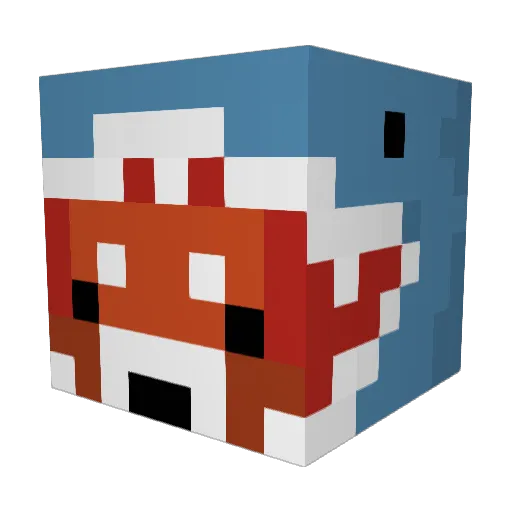 Cxmplexity Minecraft avatar head, 3D render