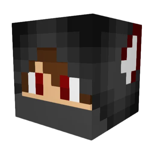 CxmqOvO Minecraft avatar head, 3D render