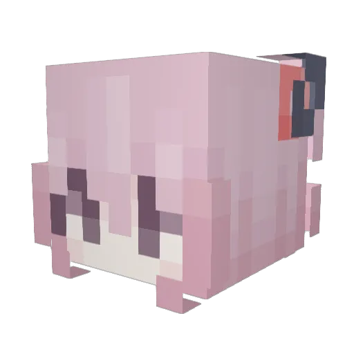 Cxnnecte Minecraft avatar head, 3D render