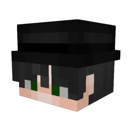 Cxrxpt Minecraft avatar head, 3D render