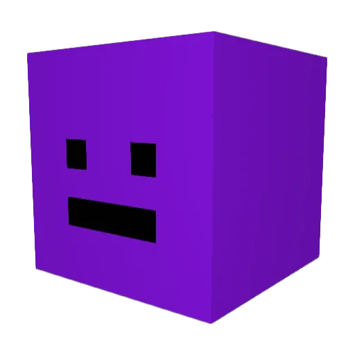 Cxryy Minecraft avatar head, 3D render