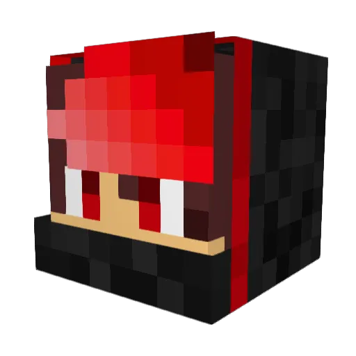 Cxsh_Lexn Minecraft avatar head, 3D render